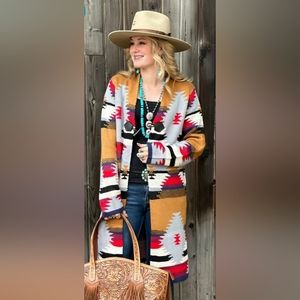 Aztec Cardigan Duster